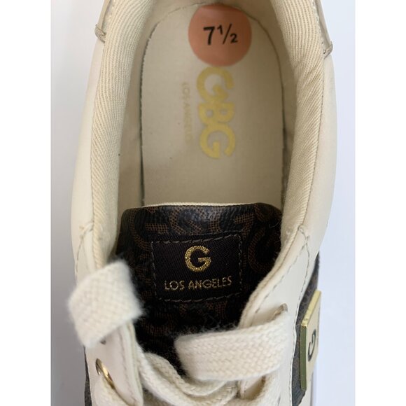 GBG G by Guess Los Angeles Tennis Shoe Fashion Monogram Size 7.5 low I6967 Bling - Picture 8 of 12